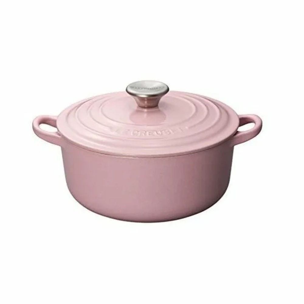 Le Creuset Round Cast Iron Dutch Oven 14 Cm 1 Qt Chiffon Pink Bonbon Hibiscus